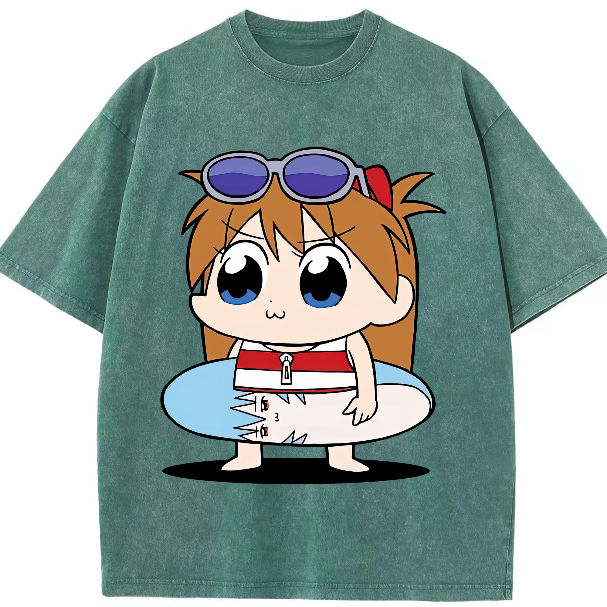 （画像用） EVA 新世紀エヴァンゲリオン 綿100% ヴィンテージ風 半袖Tシャツ（フロントプリント）